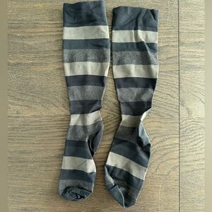 Striped Black and Gray Men's Socks